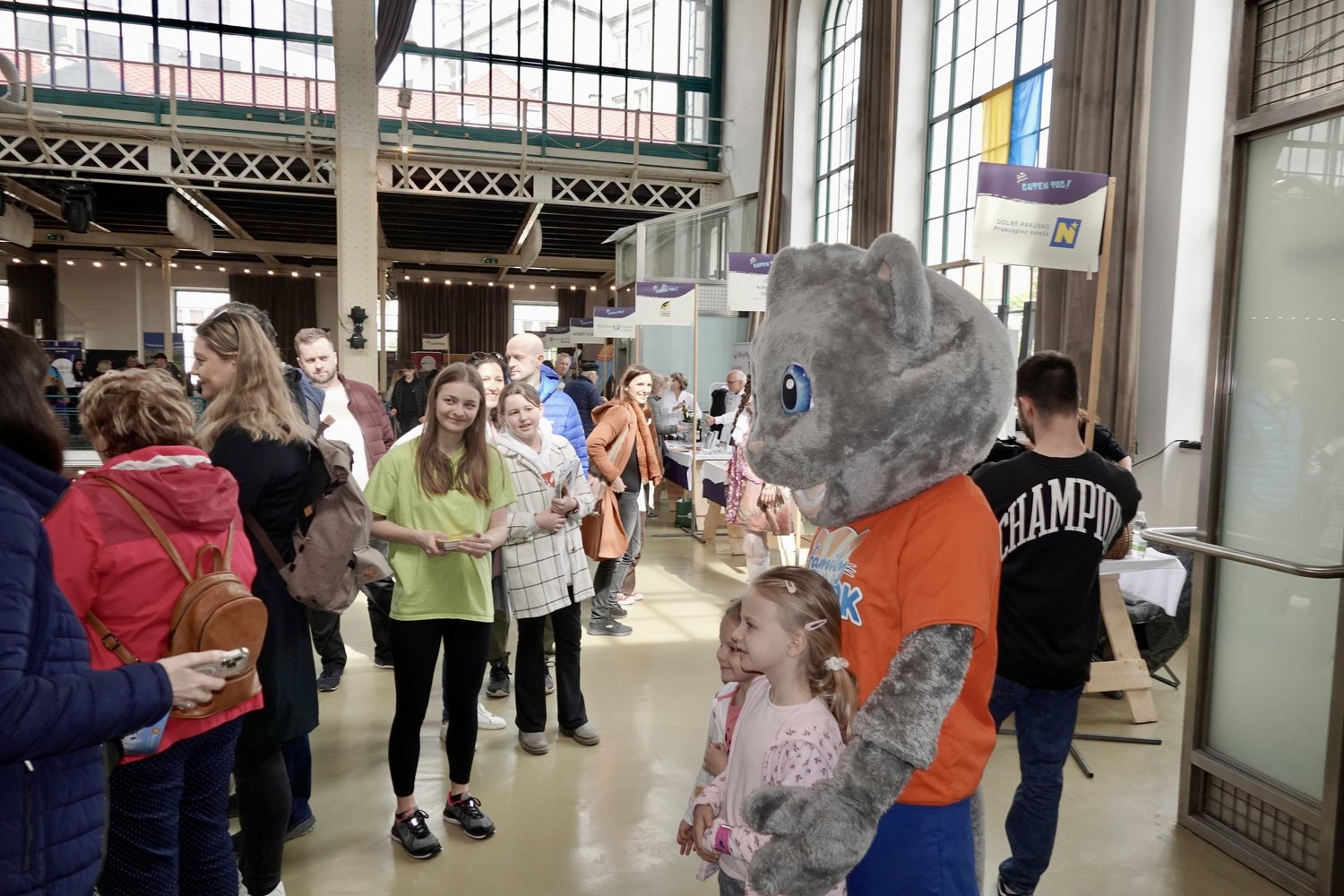 Guten Tag! — the Old Market Hall full of families and visitors