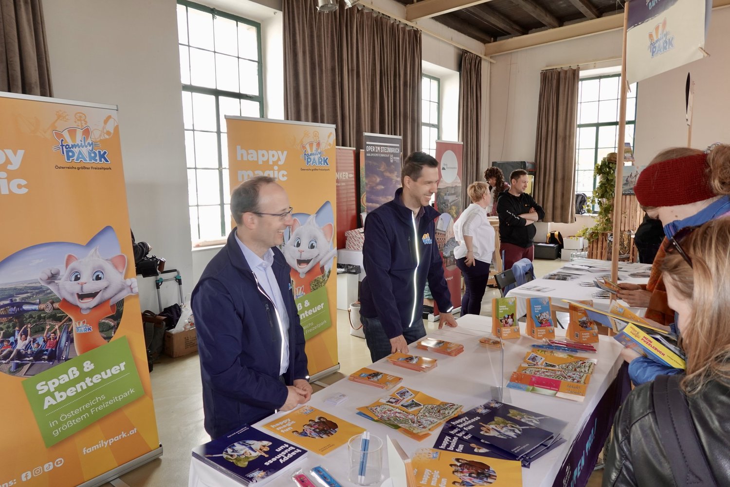 Guten Tag! Bratislava — partners welcoming visitors at their stand